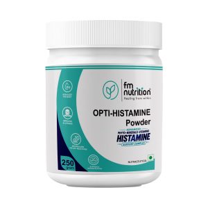 FMN Opti-Histamine — natural histamine stabiliser powder with NAC, bromelain and stinging nettle for allergy relief, die-off support and immune health