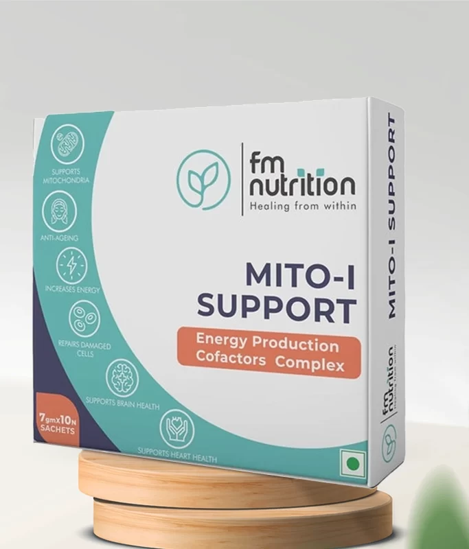 FMN Mito-I Support | Energy Production Cofactors Complex | D-Ribose, Acetyl L-Carnitine, Magnesium Orotate, Coenzyme Q10, and Resveratrol for Enhanced Energy, Anti-Aging, Cell Repair, and Heart & Brain Health |10 sachets