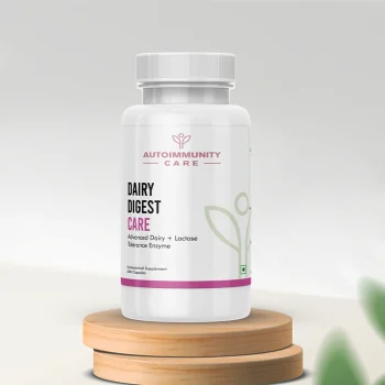 Autoimmunity Care Dairy Digest Care | 9X Advanced Enzymes for Milk + Dairy + Lactose Intolerance | Milk & Dairy Digest