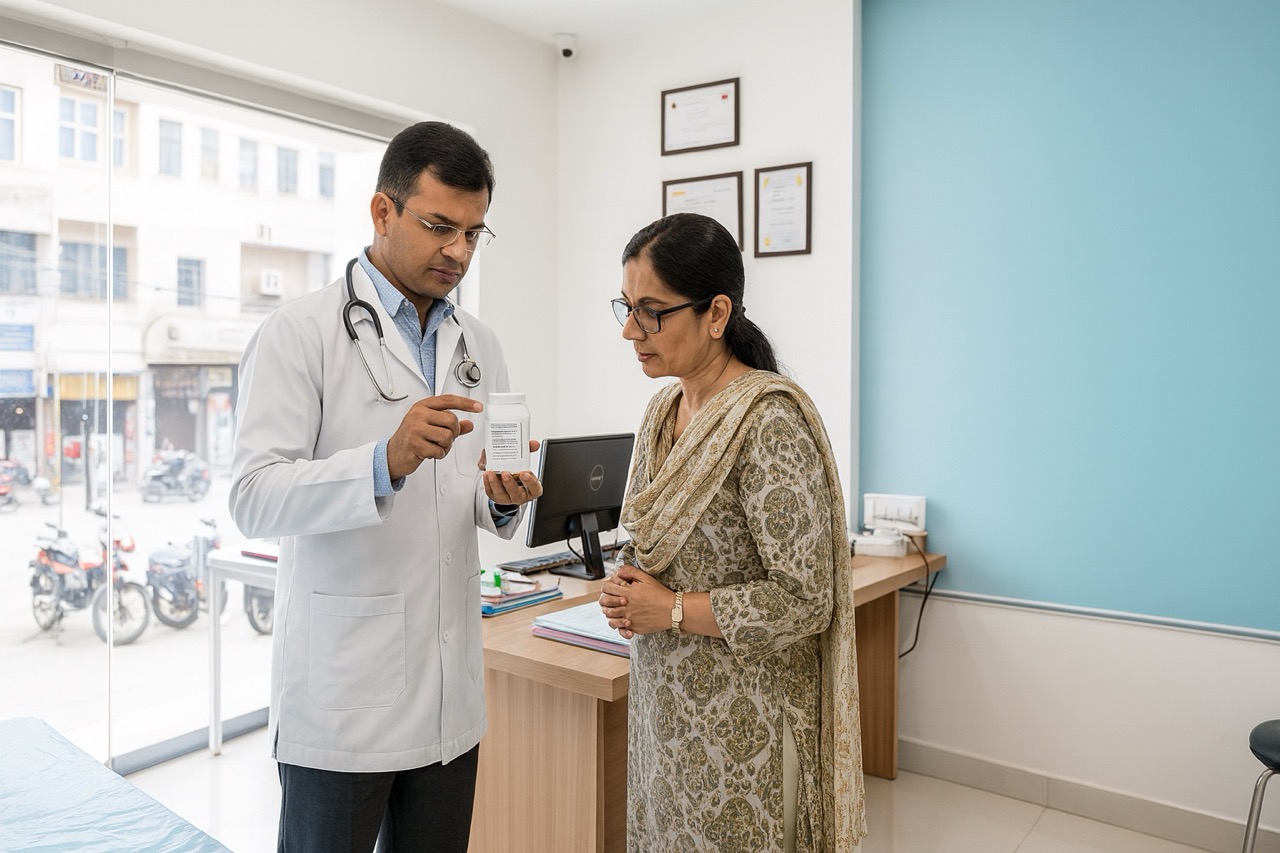 Doctor with patient Large
