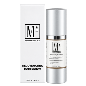 Magnificent You Rejuvenating Scalp Serum bottle — scalp and hair treatment for stronger, healthier-looking hair