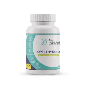 FM Nutrition Opti-Thyroid thyroid support supplement bottle, 60 vegetarian capsules
